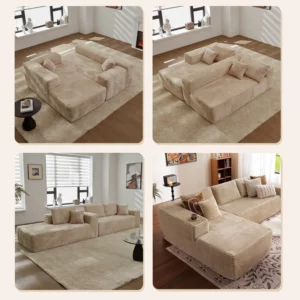 Vacuum Compression Sofa Cotton Tofu Block Module Combination Simple Living Room Small Apartment Sofa - Image 3
