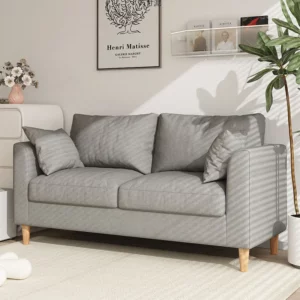 Simple modern fabric sofa small living room double rental room small small apartment three people simple Internet celebrity whol - Image 2
