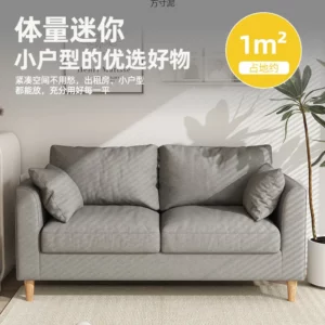 Simple modern fabric sofa small living room double rental room small small apartment three people simple Internet celebrity whol - Image 3