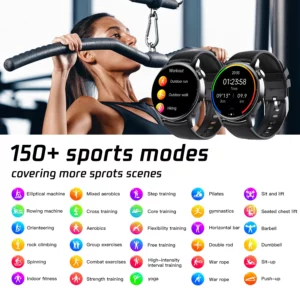 Innovative AGW-F207R smart watch heart rate blood oxygen monitoring Bluetooth call music player has more than 150 sports modes - Image 4