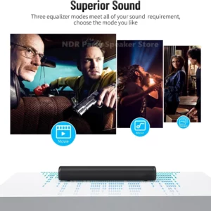 Small Sound Bar for TV Speakers with Bluetooth 5.0/HDMI/Optical/USB/AUX/Coax Connection 50 Watt Wall Soundbars for Home Theater - Image 4