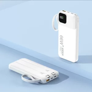 10000mAh Portable Power Bank with Built-in Cable Super Fast Charging High Capacity External Battery for Phone Travel - Image 3