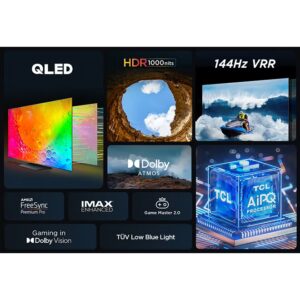 55 Inch, QLED (2023), 144HZ VRR , Google TV, Built in receiver - 55C745 Black 55C745 Black - Image 5