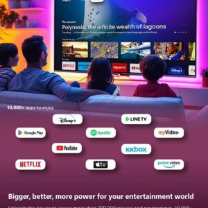 55 Inch 4K Ultra HD Smart Google TV with Hands-Free Voice Control Dolby Vision Atmos HDR10 with built-in Google Assistant (2025 Model) 55PUT7110/56 - Black 55PUT7110 Black - Image 5