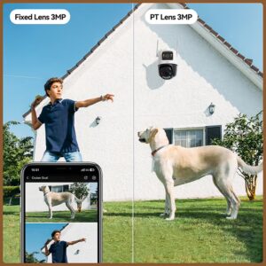 Outdoor Security Camera 6MP Dual-Lens Wi-Fi CCTV Camera Cruiser Dual 2 Night Vision Dustproof Waterproof two-way talk support AI Human & Vehicle Detection Micro SD Card Slot (up to 512GB) - Image 3