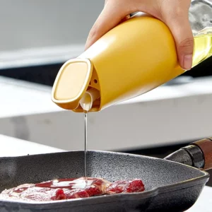500ML Glass Oil Bottle Gravity Open Oil Bottle Leakproof Olive Oil Dispenser Camping BBQ Baking Soy Sauce Container Pot Jar - Image 4
