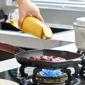 500ML Glass Oil Bottle Gravity Open Oil Bottle Leakproof Olive Oil Dispenser Camping BBQ Baking Soy Sauce Container Pot Jar - Image 6