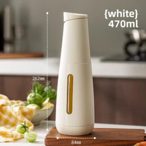 470ml Auto-Seal Glass Oil Dispenser - Kitchen Bottle with Scale, Drip-Free for Cooking Oil/Vinegar/Soy Sauce - Image 3