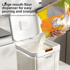Flour storage tank Household food grade Sealed rice Grain noodles Large capacity storage Insect-proof and moisture-proof - Image 4