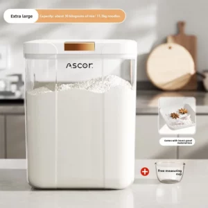 Flour storage tank Household food grade Sealed rice Grain noodles Large capacity storage Insect-proof and moisture-proof - Image 6