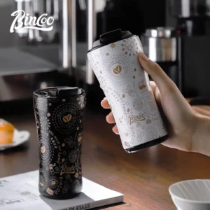 380ml Insulated Coffee Mug Creative Design Stainless Steel Car Water Thermos Vacuum Flask Water Bottle Mini Portable Travel Mug - Image 3