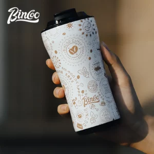380ml Insulated Coffee Mug Creative Design Stainless Steel Car Water Thermos Vacuum Flask Water Bottle Mini Portable Travel Mug - Image 5