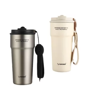 New High Beauty Insulated Cup Ceramic Coated Inner Pot Coffee Cup for Girls Portable and Accompanying Men Straw Car Water Cup - Image 5