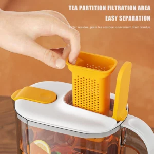 Large Capacity Plastic Cup Teapot Refrigerator Cold Water Kettle Versatile Container Suitable for Outdoor Parties - Image 6