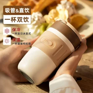 MIJIA Stainless Steel Coffee Cup 400ML Thermos Mug Leak-Proof Thermos Travel Thermal Vacuum Flask Insulated Cup Water Bottle - Image 5