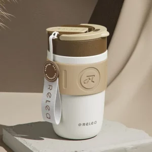 MIJIA Stainless Steel Coffee Cup 400ML Thermos Mug Leak-Proof Thermos Travel Thermal Vacuum Flask Insulated Cup Water Bottle - Image 6
