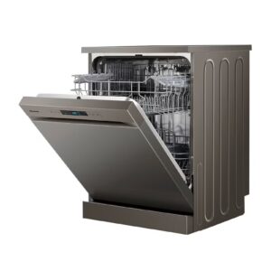 Hisense Freestanding Stainless Steel Dishwasher HS622E90G, 13 Place Settings, 2 Basktes, 8 Programs, Eco Program, Crystal Wash, Extra Dry, Half Load, Power Off Memory, Self-Clean Program, Child Lock, Start Delay 44 kg 1850 W HS622E90G Grey - Image 5