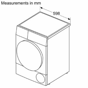 BOSCH 9 Kg Free-Standing Heat Pump Dryer with EcoSilence Drive, Touch Dial, Sensitive Drying System, Anti-Vibration Design, Series 8, WQB245BXGC, Silver Inox WQB245BXGC Silver Inox - Image 5