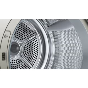BOSCH 9 Kg Free-Standing Heat Pump Dryer with EcoSilence Drive, Touch Dial, Sensitive Drying System, Anti-Vibration Design, Series 8, WQB245BXGC, Silver Inox WQB245BXGC Silver Inox - Image 4
