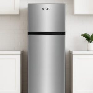 SPJ 230 L Double Door Refrigerator – 166 L Net Capacity, R600a Energy Saving Gas, Vegetable Crisper, Adjustable Glass Shelves, Convenient Defrost & Temperature Control | RF-INY229C - Image 5