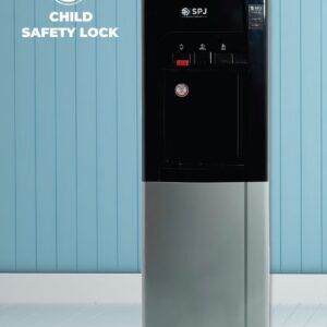 SPJ Top Loading Water Dispenser with Cabinet Tap for Hot & Cold and Normal Water, 16L Cabinet ,SS304 Tank ,Child Lock Safety , Antibacterial Material ,Floor Standing Low Noise Fast Cooling, Perfect for Home, Shopping Malls, and Office(SILVER & Black) - Image 5
