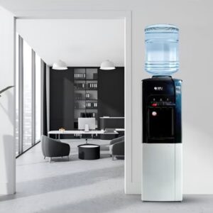 SPJ Top Loading Water Dispenser with Cabinet Tap for Hot & Cold and Normal Water, 16L Cabinet ,SS304 Tank ,Child Lock Safety , Antibacterial Material ,Floor Standing Low Noise Fast Cooling, Perfect for Home, Shopping Malls, and Office(SILVER & Black) - Image 9