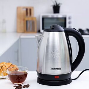 KRYPTON Stainless Steel Electric Kettle with 360-Degree Rotation Base, Auto Safety Off, Perfect for Boiling Water, Milk & Tea, Protection from Overheating and Dry Boil 1.8 L 1500 W 1500 KNK6009B Silver - Image 9