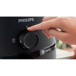 Airfryer Compact - Analogue, 12 Cooking Functions, Rapid Air Technology, 3.2 L 1300 W Philips NA110/09/00 Black - Image 2