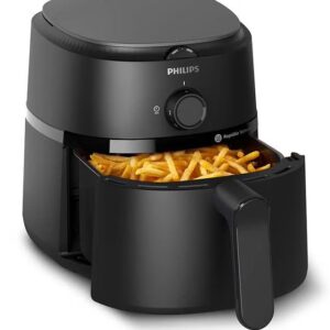Airfryer Compact - Analogue, 12 Cooking Functions, Rapid Air Technology, 3.2 L 1300 W Philips NA110/09/00 Black - Image 5