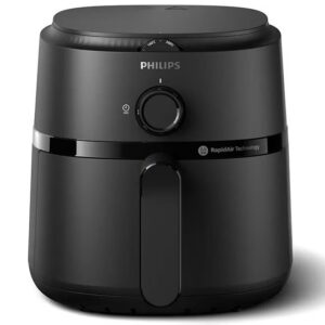 Airfryer Compact - Analogue, 12 Cooking Functions, Rapid Air Technology, 3.2 L 1300 W Philips NA110/09/00 Black - Image 7