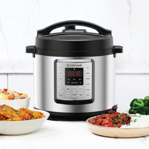 Electric Pressure Cooker, 6 Liters, Smart Pot Eko,9 In 1 Rice Cooker, Slow Cooker, Steamer, Sauté Pot, Yogurt Maker & More,14 Smart Programs 6 L 1000 W SP104 Silver/Black - Image 7