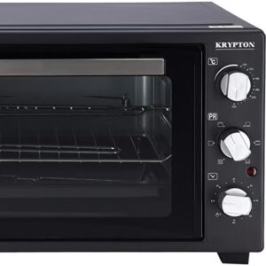 KRYPTON 6-IN-1 Multi-Functional Counter Top Electric Kitchen Oven With Powerful Rotisserie, Crumb Tray, Perfect For Grilling, Toasting And Roasting, 100- 250°C Adjustable Temperature, 60 Minutes Timer with Bell Ring & Power Indicator Light 45 L 2000 W KNO6246 Black - Image 2