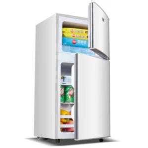 172L Home Bottom Freezer Refrigerator Mini Double Door Two-door Refrigerator and Freezer - Image 4
