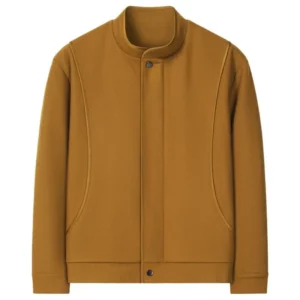 Autumn and Winter Casual High-end Zhongshan Jacket Concealed Buckle Trendy Business Stand Collar Lining Warm Jacket Jacket - Image 4