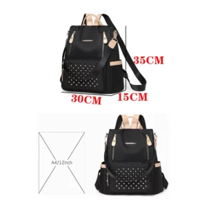 Luxury Women Backpack Multifunctional Laptop Backpack Large Capacity Anti Theft Fashion Waterproof Oxford Student Travel Bag Sac - Image 2
