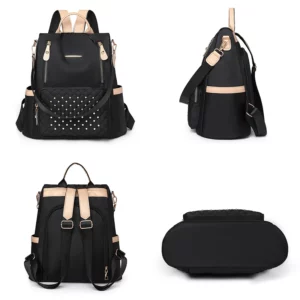 Luxury Women Backpack Multifunctional Laptop Backpack Large Capacity Anti Theft Fashion Waterproof Oxford Student Travel Bag Sac - Image 3