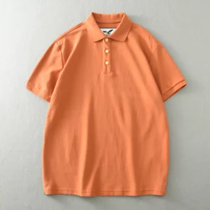 Summer New American Retro Short-sleeved Lapel Heavyweight Solid Color Polo Shirt Men's Simple Washed Yonth Casual Business Tops - Image 5