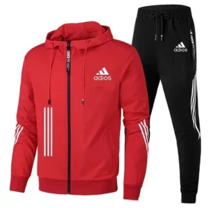 2025 Autumn and Winter Fitness Breathable high-quality set: Men's zipper hooded long-sleeved jacket + casual pants 2-piece set - Image 6