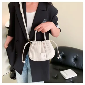 Fashion Brand Design Crossbody Bag for Women 2024 Luxury Vintage Shoulder Handbags Female Tote bags Casual PU Leather Bucket 가방 - Image 5