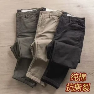High End Brand Clothing Men's Clothing Quality Workmanship Casual Cloth Black Khaki Army Tactical Work Clothes Cargo Trousers - Image 3