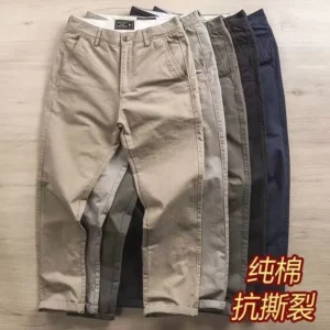 High End Brand Clothing Men's Clothing Quality Workmanship Casual Cloth Black Khaki Army Tactical Work Clothes Cargo Trousers - Image 5