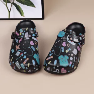 Women Platform Heels EVA House Slippers Adjustable Buckle Waterproof Lightweight Comfortable Women's Shoes All Season Wear - Image 2