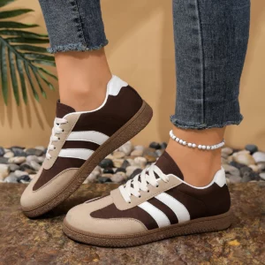 Women's Spring Autumn New Brown Pink Casual Sports Shoes for Female Sneakers Simple Comfortable Versatile Board Shoes 6352 - Image 6