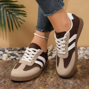 Women's Spring Autumn New Brown Pink Casual Sports Shoes for Female Sneakers Simple Comfortable Versatile Board Shoes 6352 - Image 3