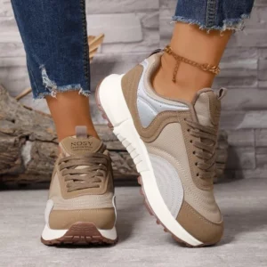 Spring and Autumn Round Toe Lace Up Breathable Sports and Leisure Shoes Fashionable and New Comfortable Women's Vulcanized Shoes - Image 6