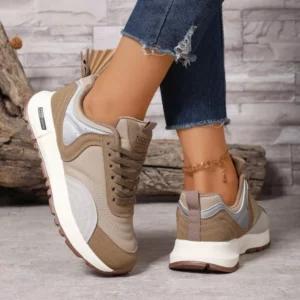 Spring and Autumn Round Toe Lace Up Breathable Sports and Leisure Shoes Fashionable and New Comfortable Women's Vulcanized Shoes - Image 5