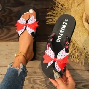 Slippers Women New Flip-Flops Beach Sandals Woman Slides Flat Shoes for Women Black Designer Slippers Flip-Flops Ladies Shoes - Image 4