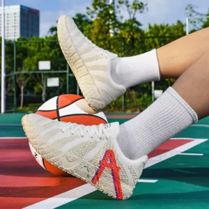 Men's Basketball Shoes Breathable Cushioning Non-Slip Wearable Runing Shoes Gym Training Athletic Basketball Sneakers for Women - Image 4