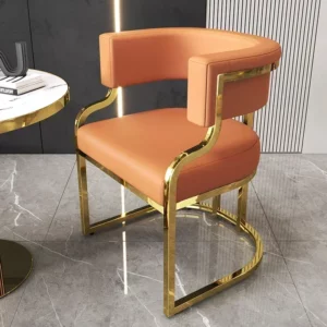 Hotel Makeup Chair Metal Floor Aesthetic Nordic Garden Chairs Reading Dining Room Furniture - Image 3