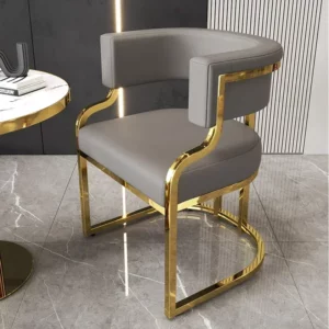 Hotel Makeup Chair Metal Floor Aesthetic Nordic Garden Chairs Reading Dining Room Furniture - Image 4